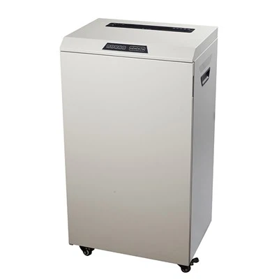 Liela izmēra papīra smalcinātājs ar metāla pārklājumu